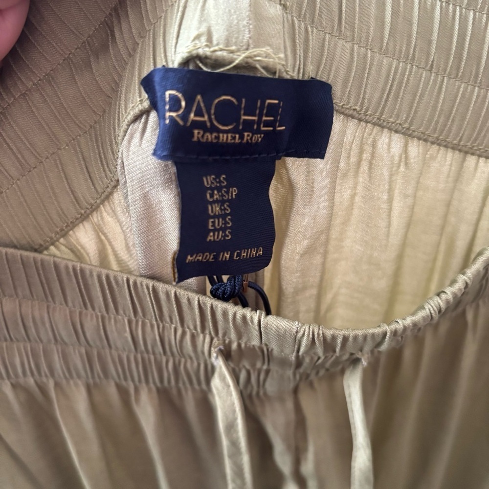 RACHEL Rachel Roy Khaki Wide-Leg Pants - Picture 5 of 5
